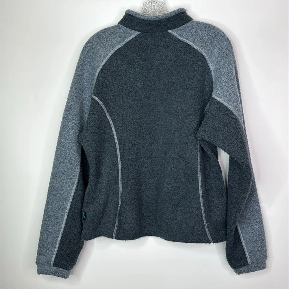 Kuhl Alfpaca Fleece Blue Polyester Full Zip Sweatshirt XL